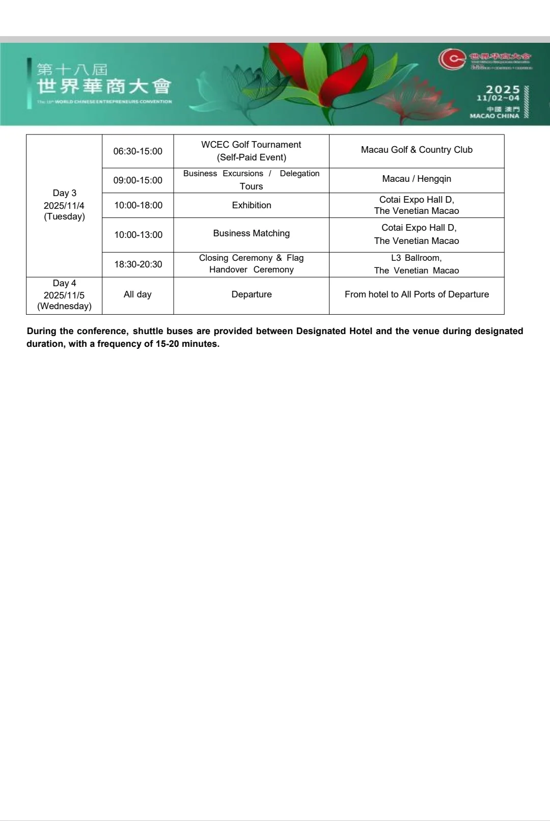 澳门华商大会低价报名最后一天