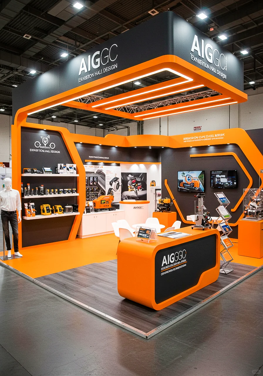 ?展位展台设计 | 高能科技感工业展台设计