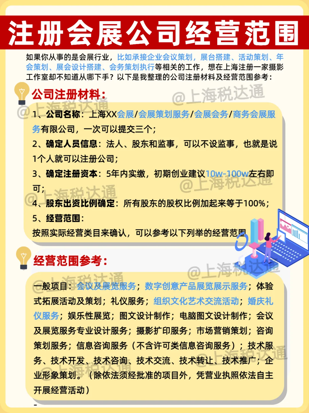 有人在上海注册会展服务公司吗？