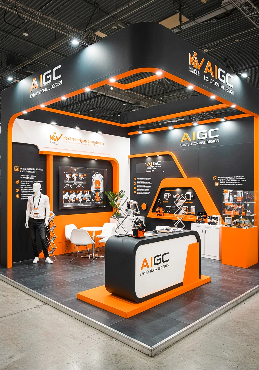 ?展位展台设计 | 高能科技感工业展台设计