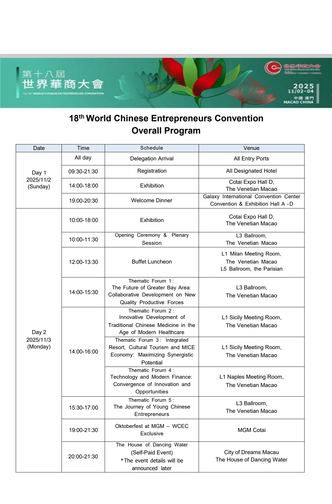 澳门华商大会低价报名最后一天