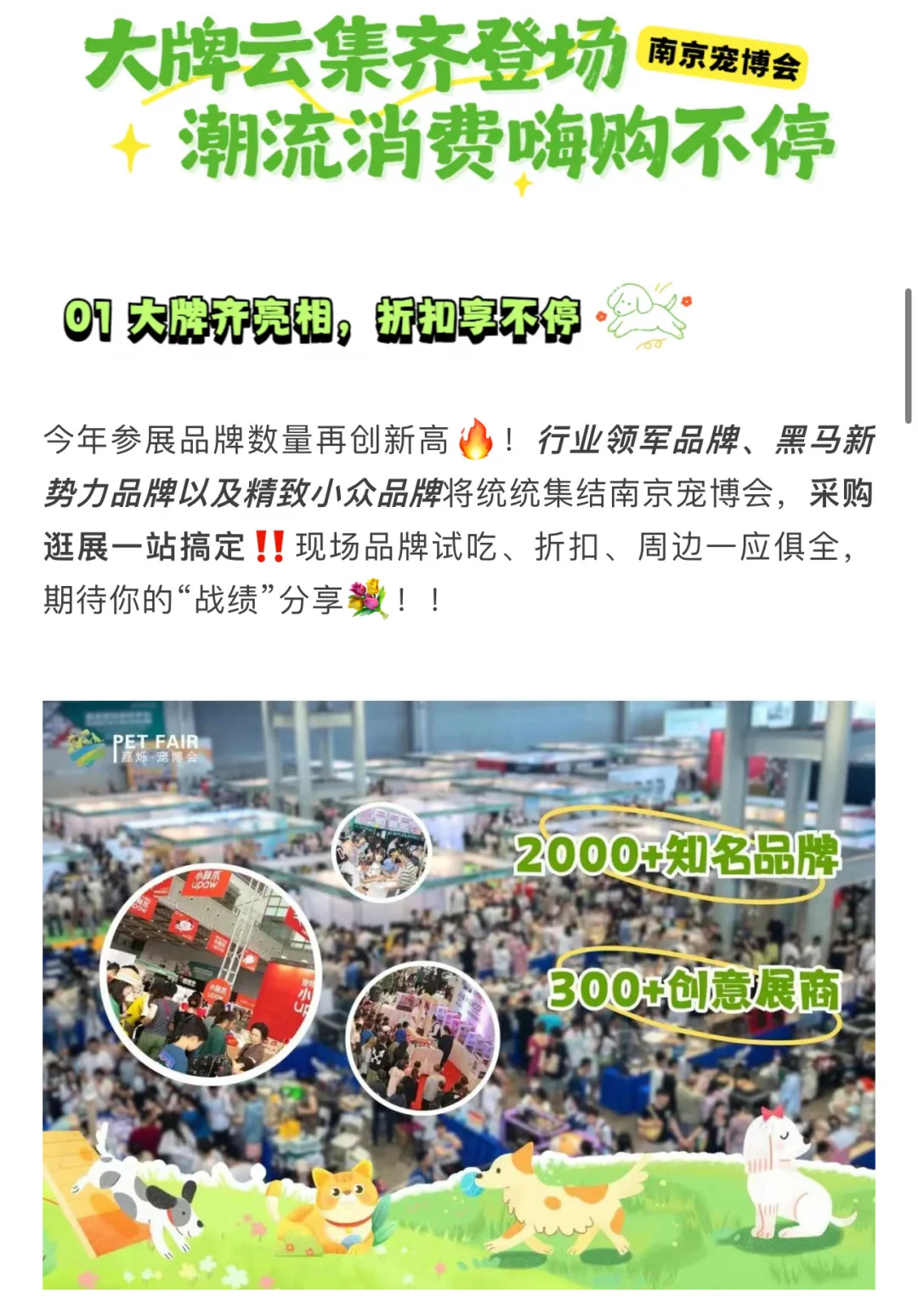 萌力全开‼️南京宠博会17号门票18啦?快来薅