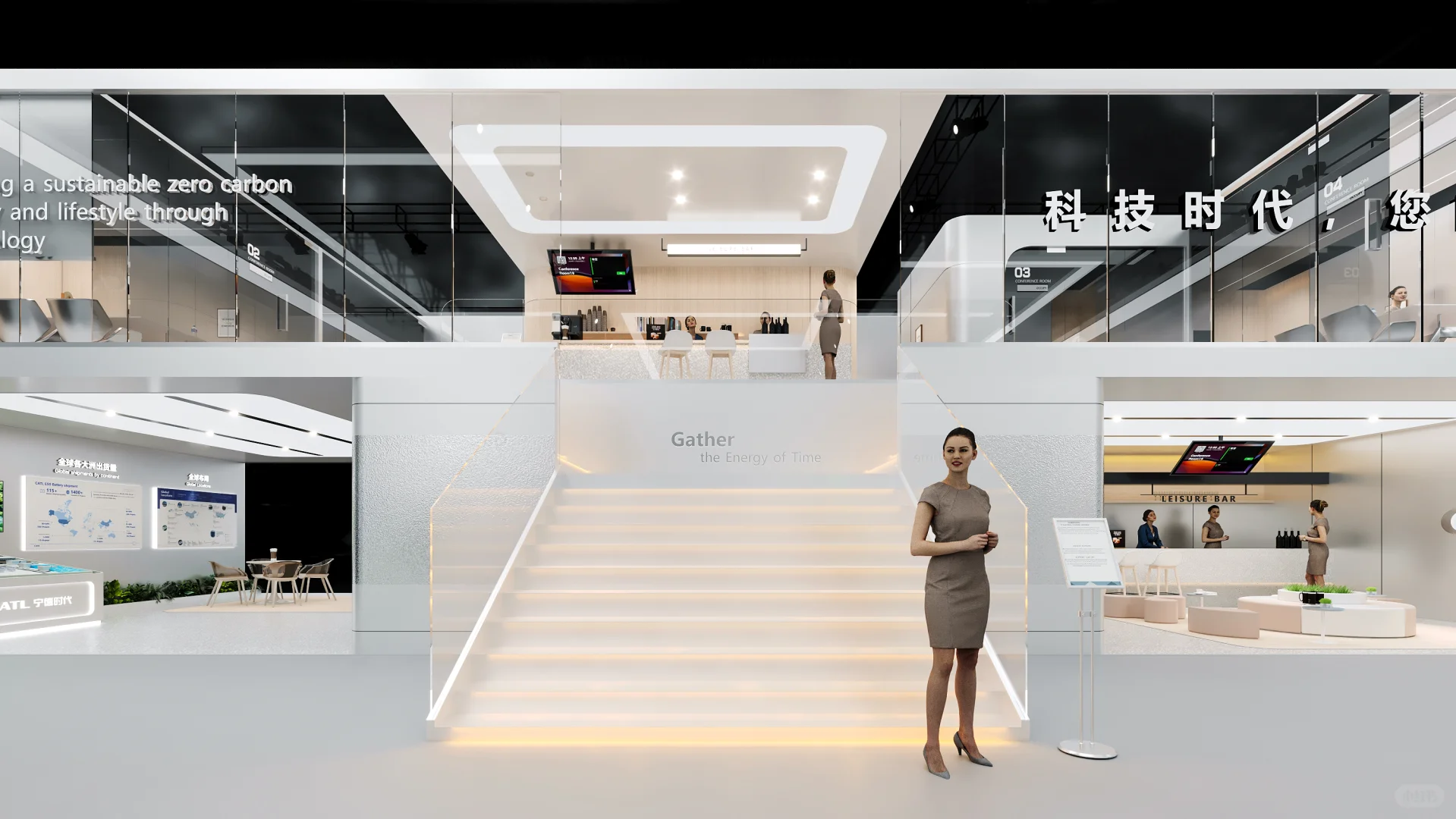 展台设计：宁德时代 CATL