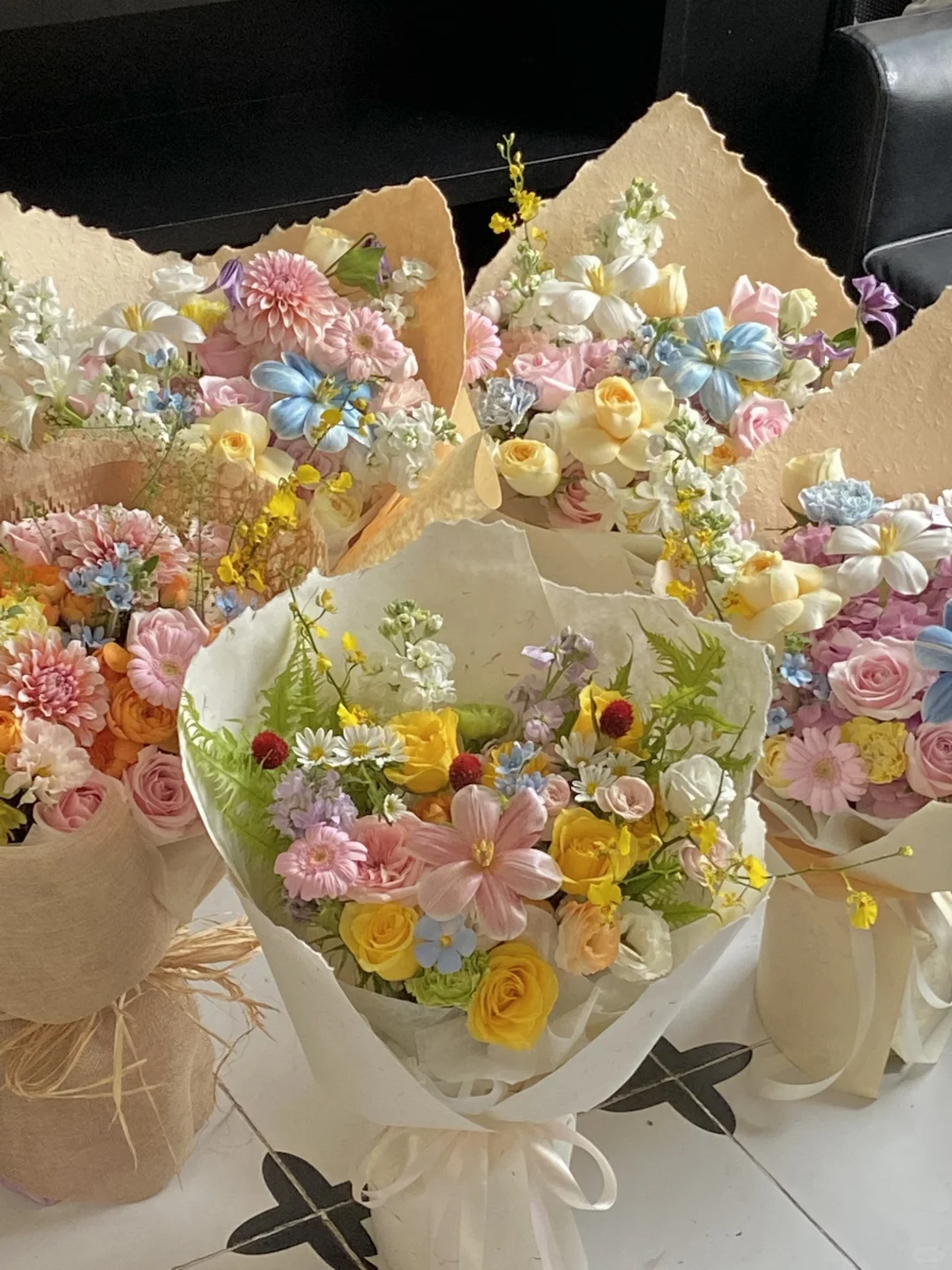 这个花变成了店里的团购花了