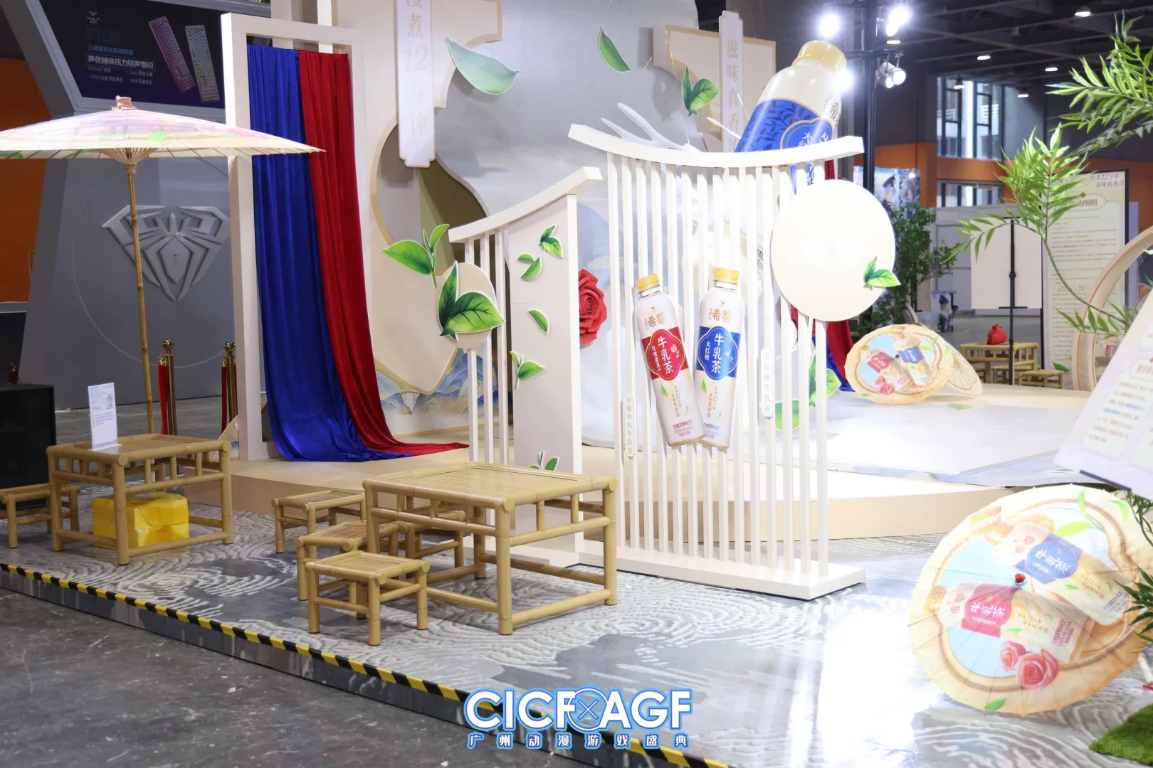 CICF展会现场.希希牛乳茶‖拉萨展位搭建