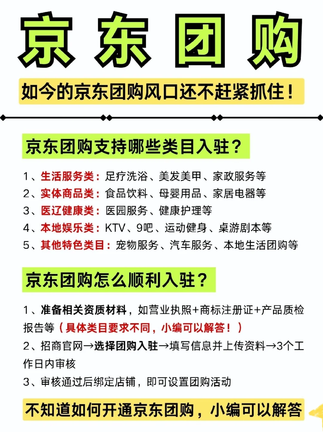 京东团购怎么入驻?京东团购商家入驻流程