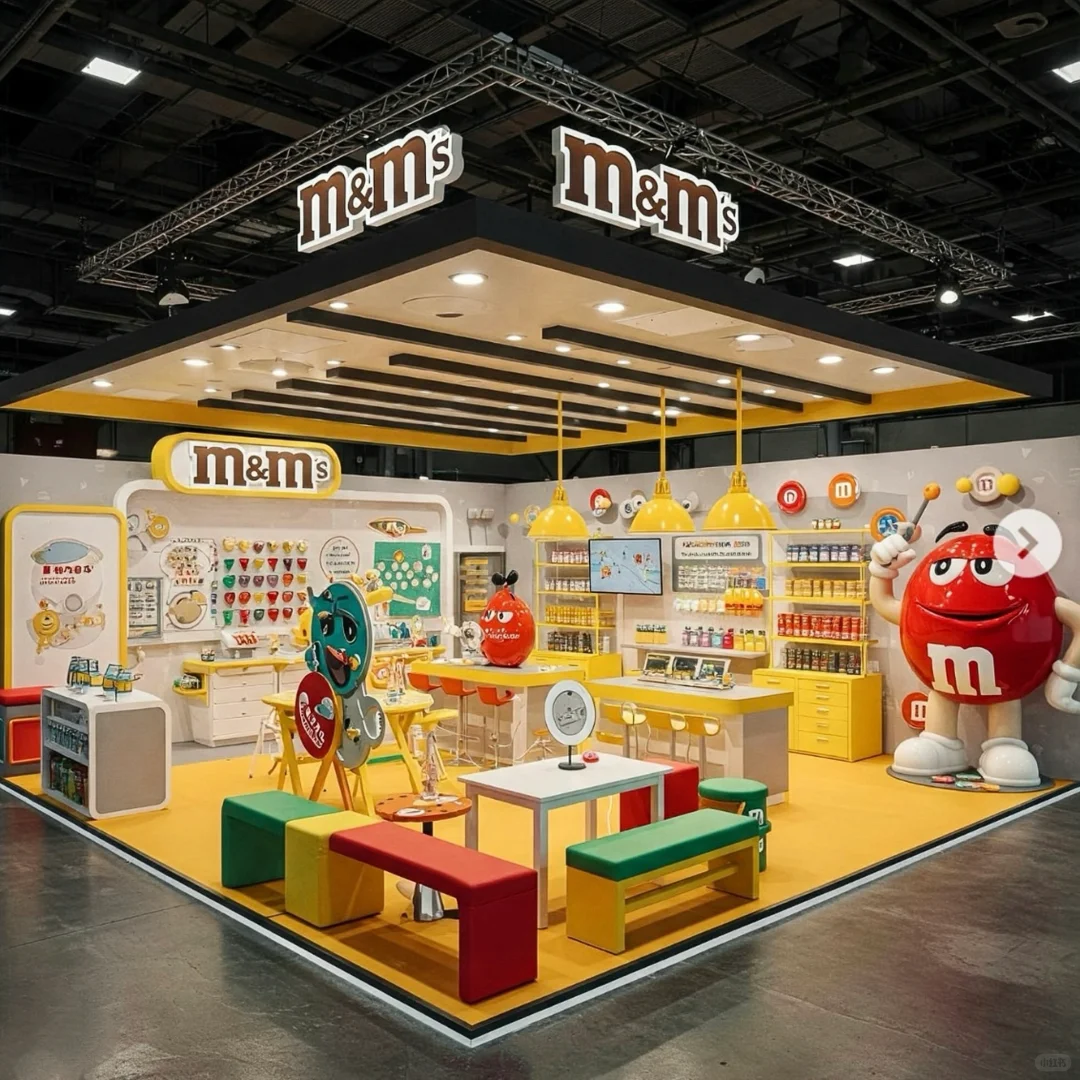 ?创意糖果主题展台设计！超有趣！?