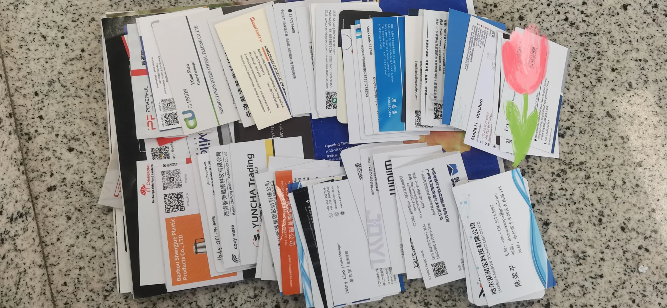 挑战一小时收集100张名片