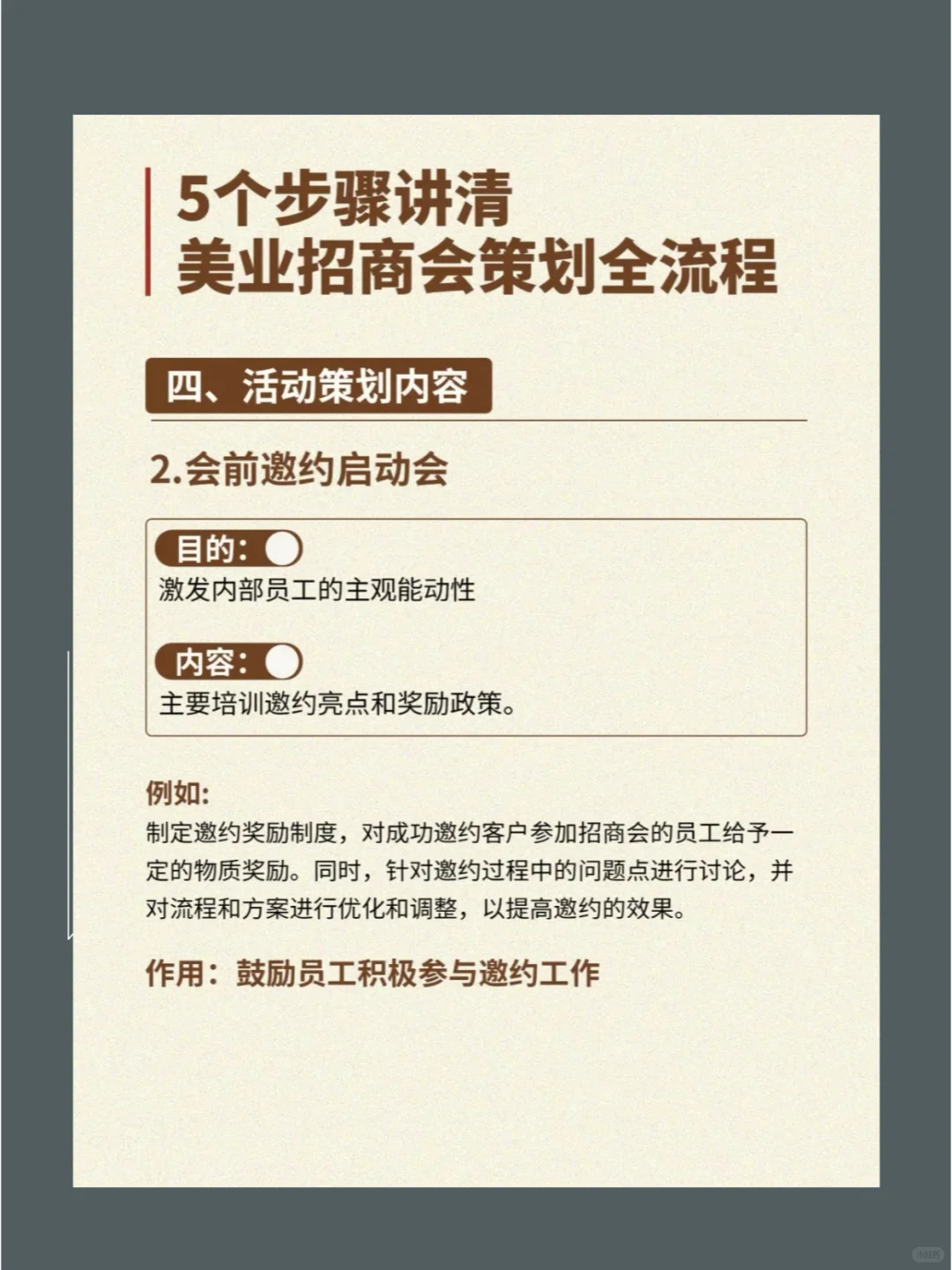 5步讲清美业招商会全流程！