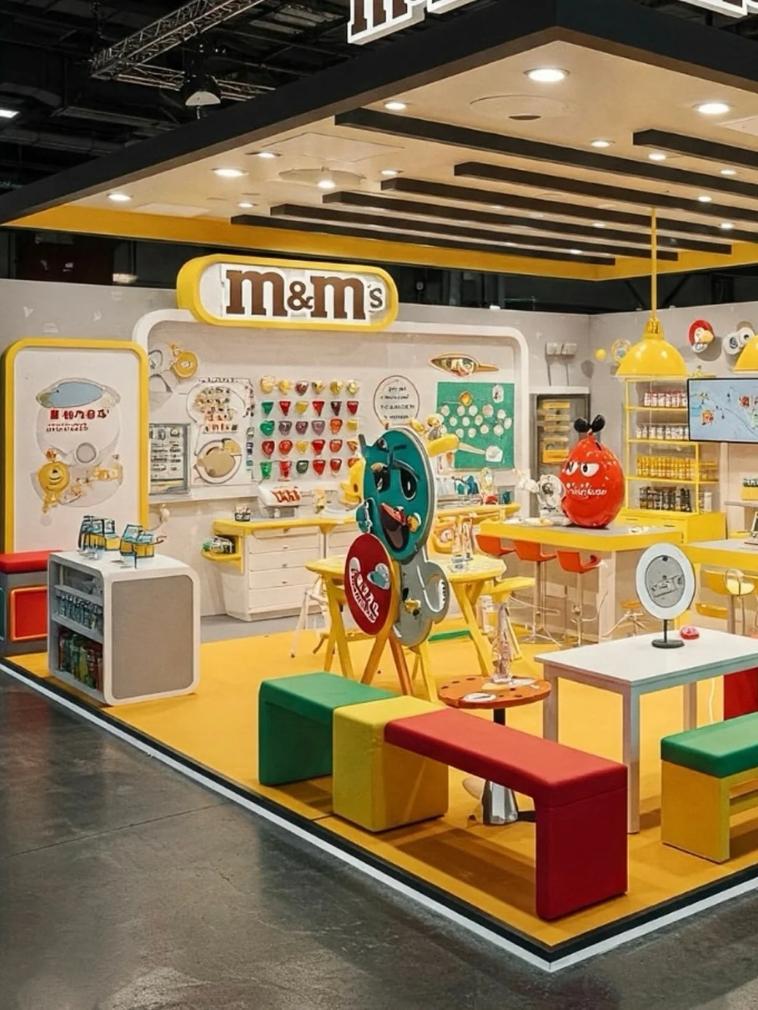 ?创意糖果主题展台设计！超有趣！?