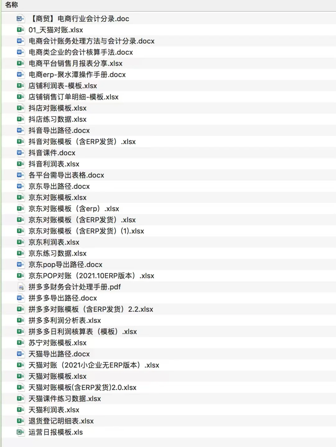 电商会计月度工作流程