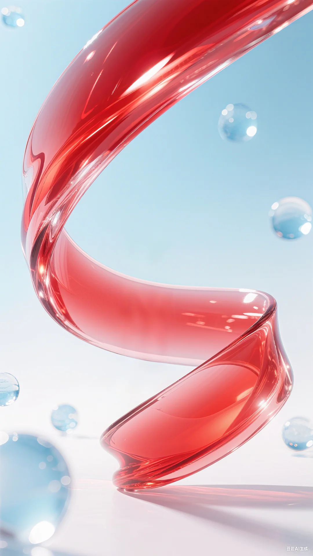 AI双11美妆电商展台背景-浅色系列