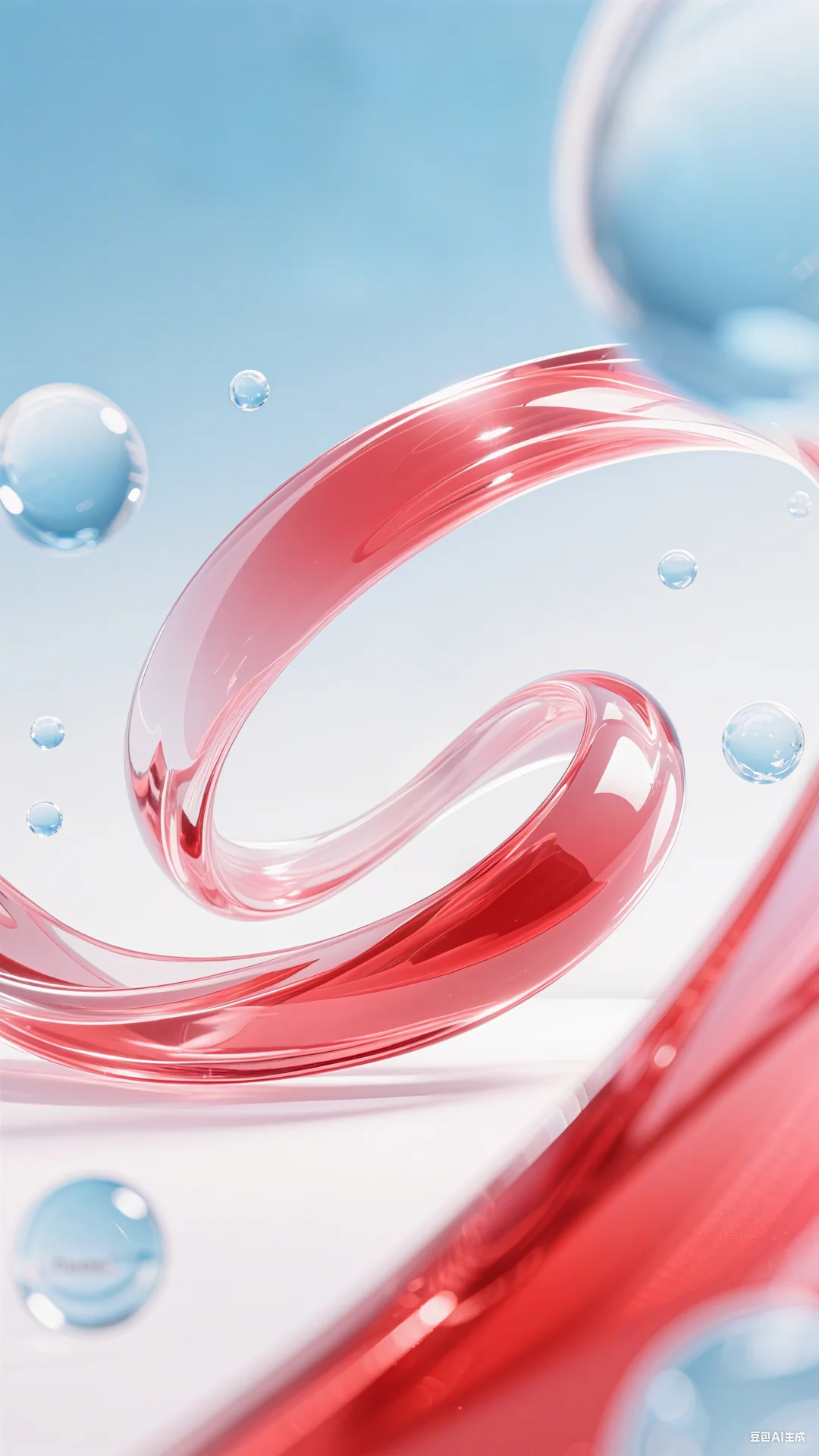 AI双11美妆电商展台背景-浅色系列