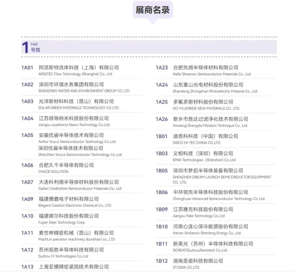 湾芯展倒计时！干货！附展商名录和展位图