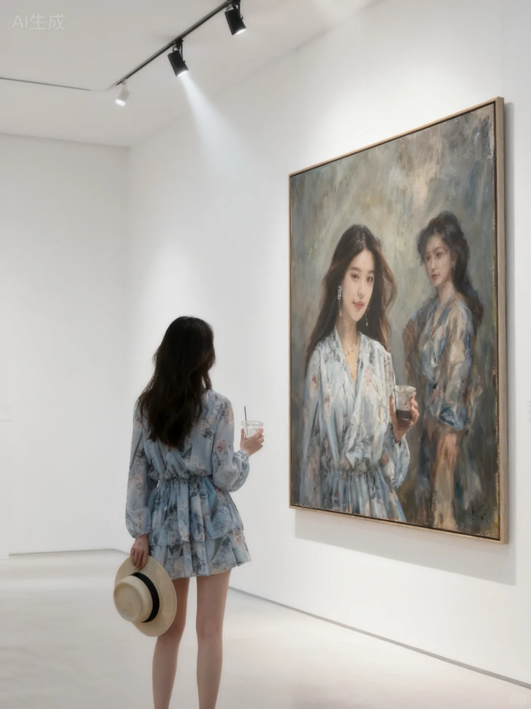 打卡自己的画展?