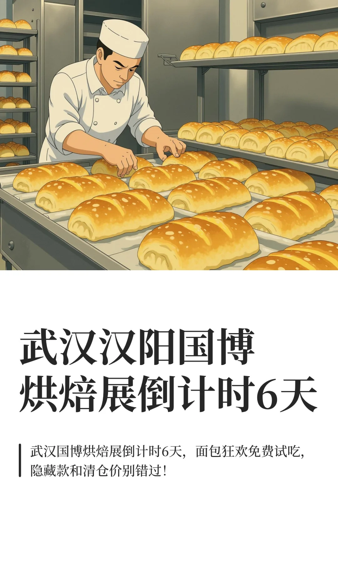 武汉汉阳国博烘焙展倒计时6天