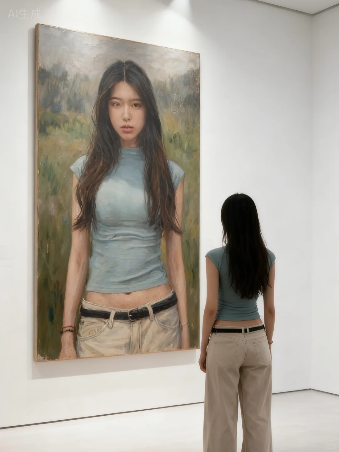 打卡自己的画展?
