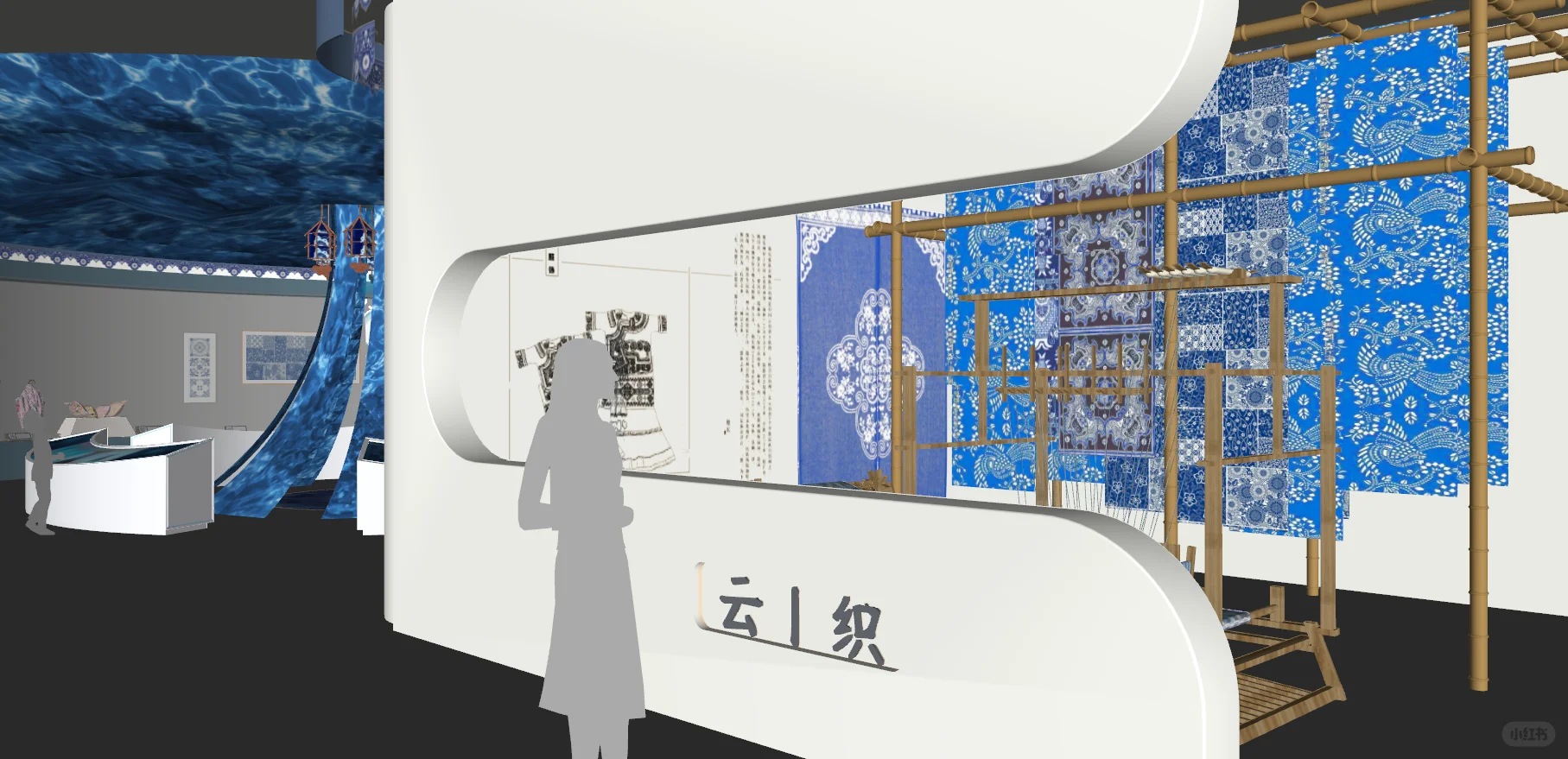 SU分享｜非遗文化扎染纹样展品展厅空间17·中