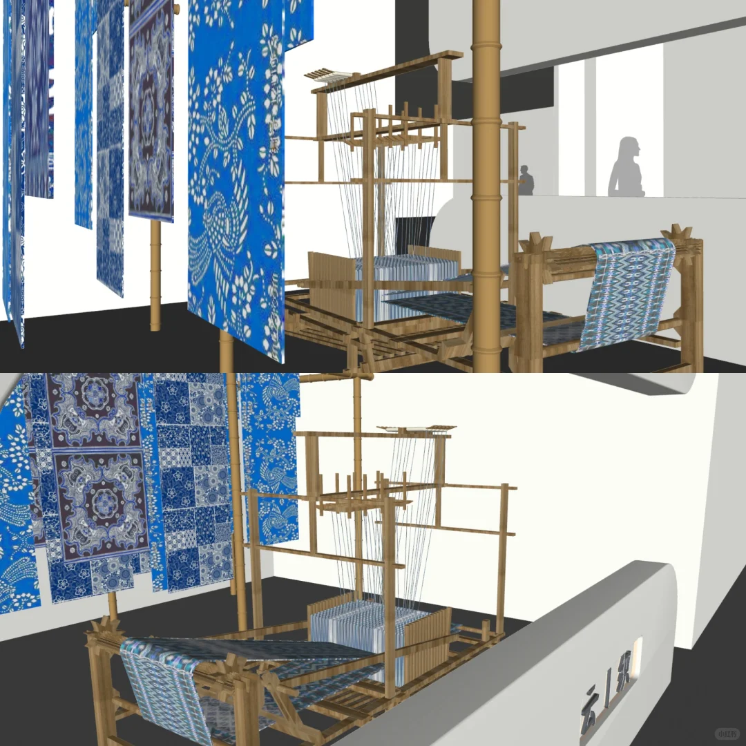 SU分享｜非遗文化扎染纹样展品展厅空间17·中