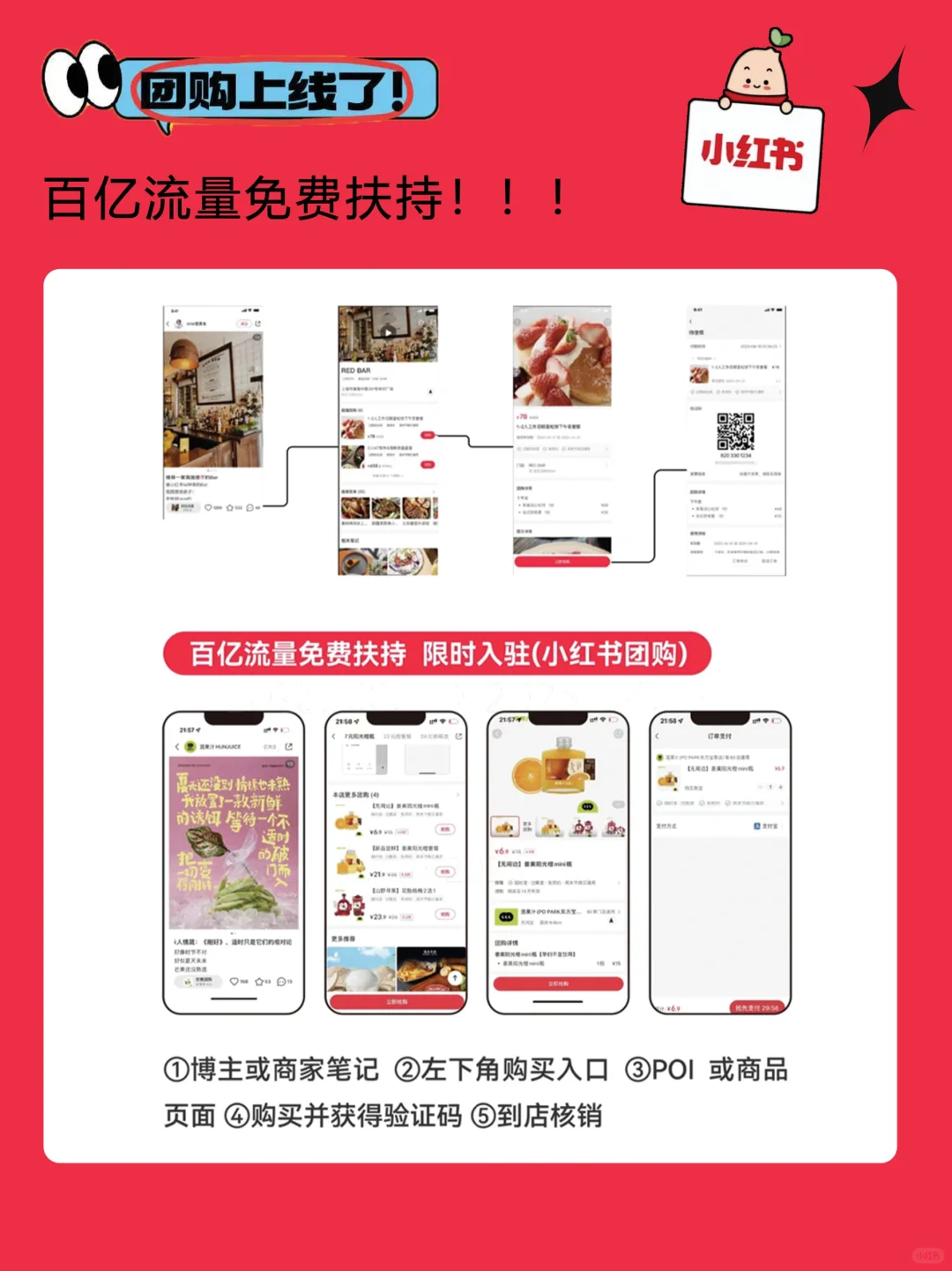? 重磅消息！小红书也能薅本地生活羊毛