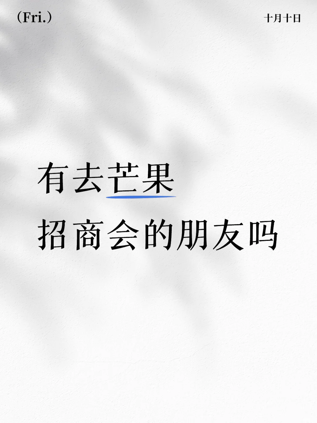 25芒果招商会