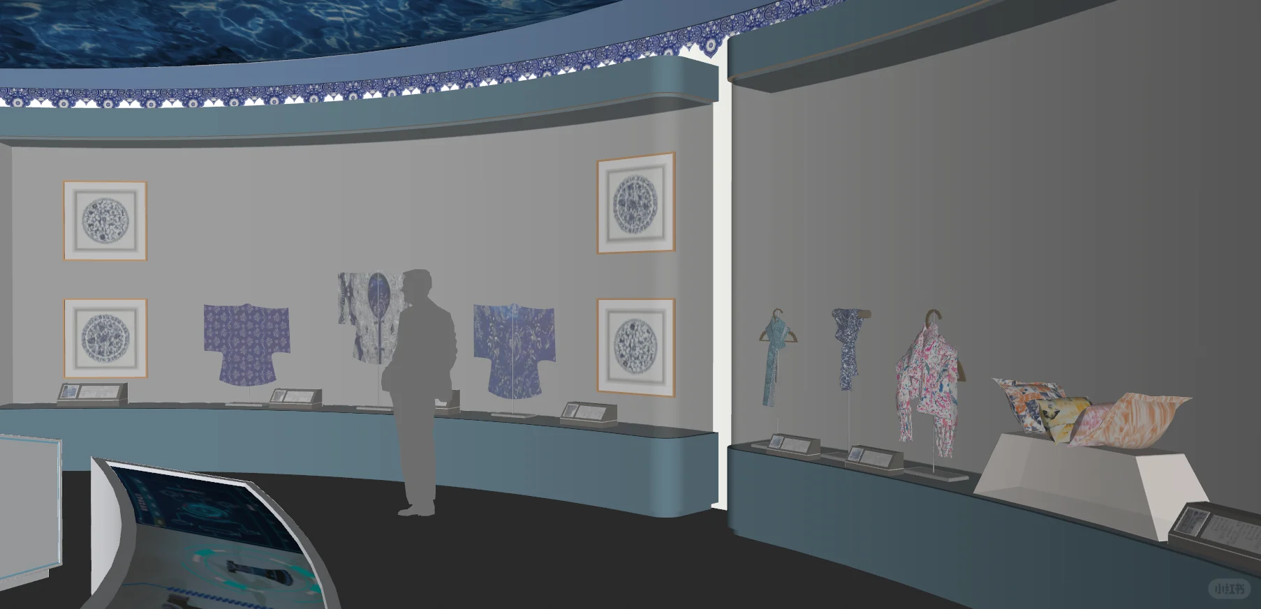SU分享｜非遗文化扎染纹样展品展厅空间17·中
