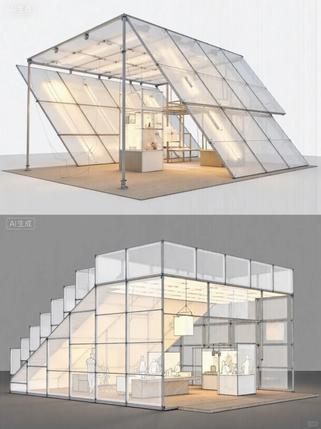 迷雾 | 半透模块家居博览会展台概念