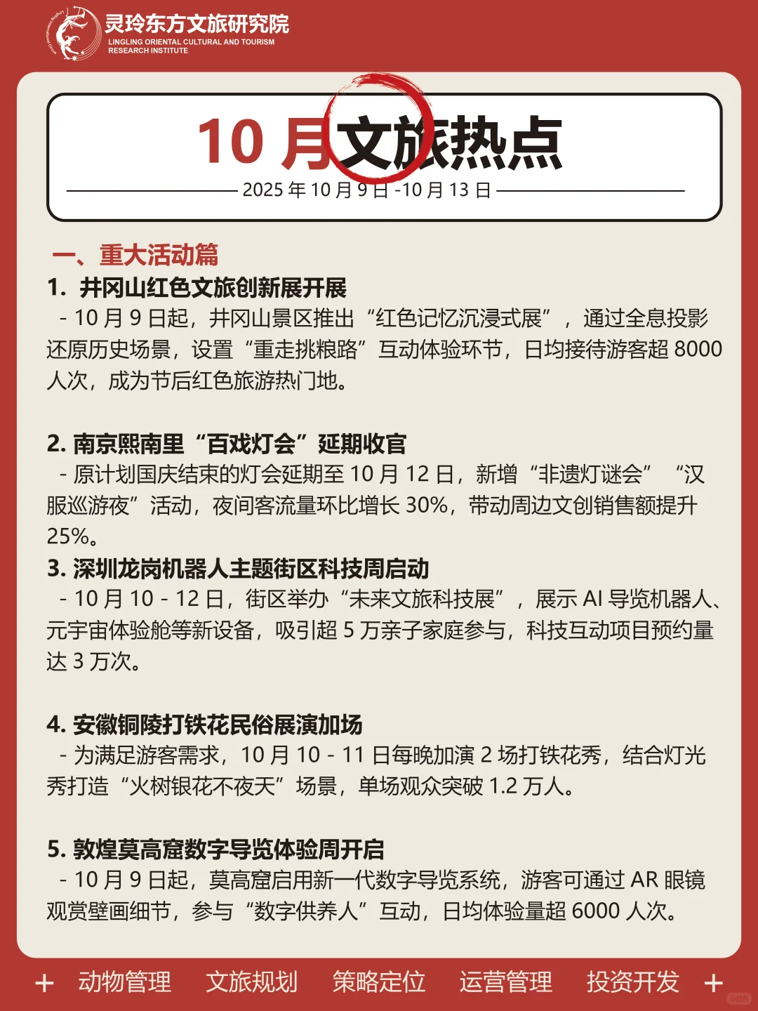 10月13日|一周文旅热点资讯