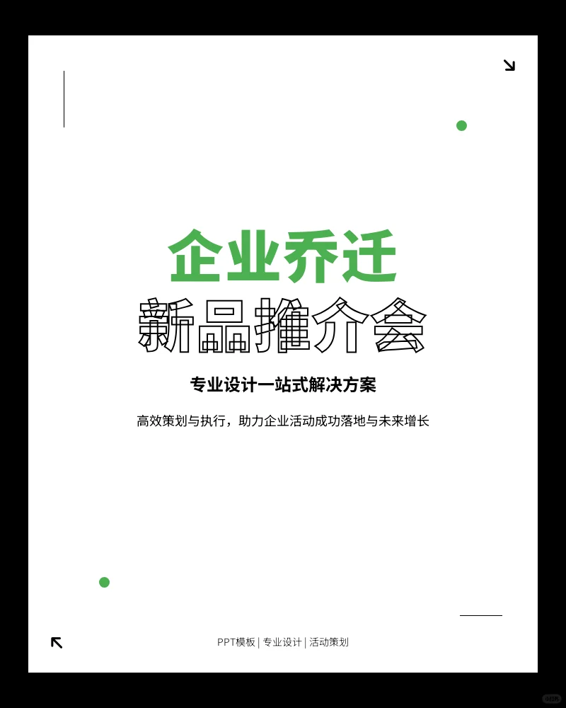 企业乔迁新品推介会活动策划PPT模板
