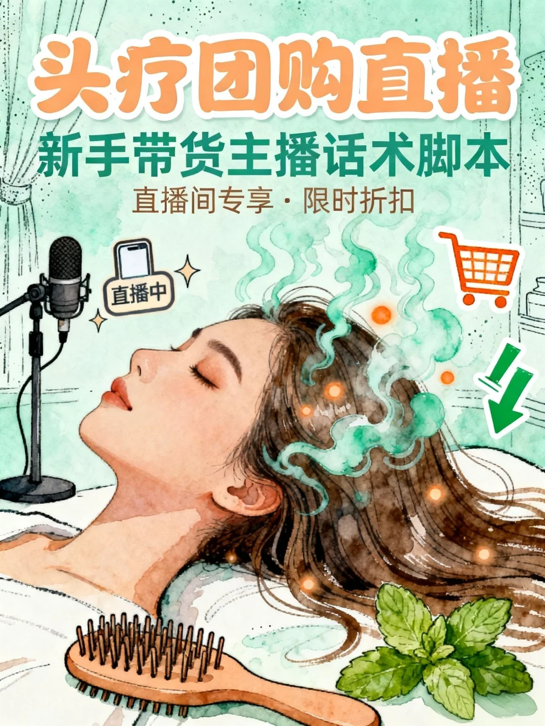 头疗团购直播话术文案！?‍♀️