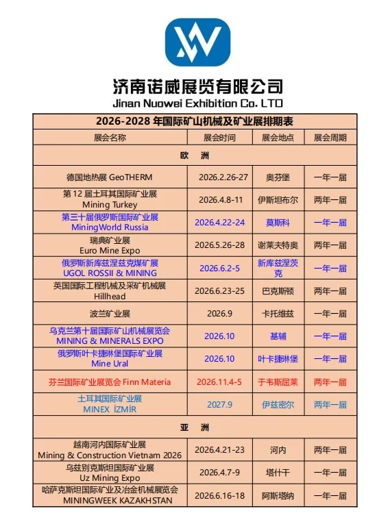 明年国际矿业展计划来咯