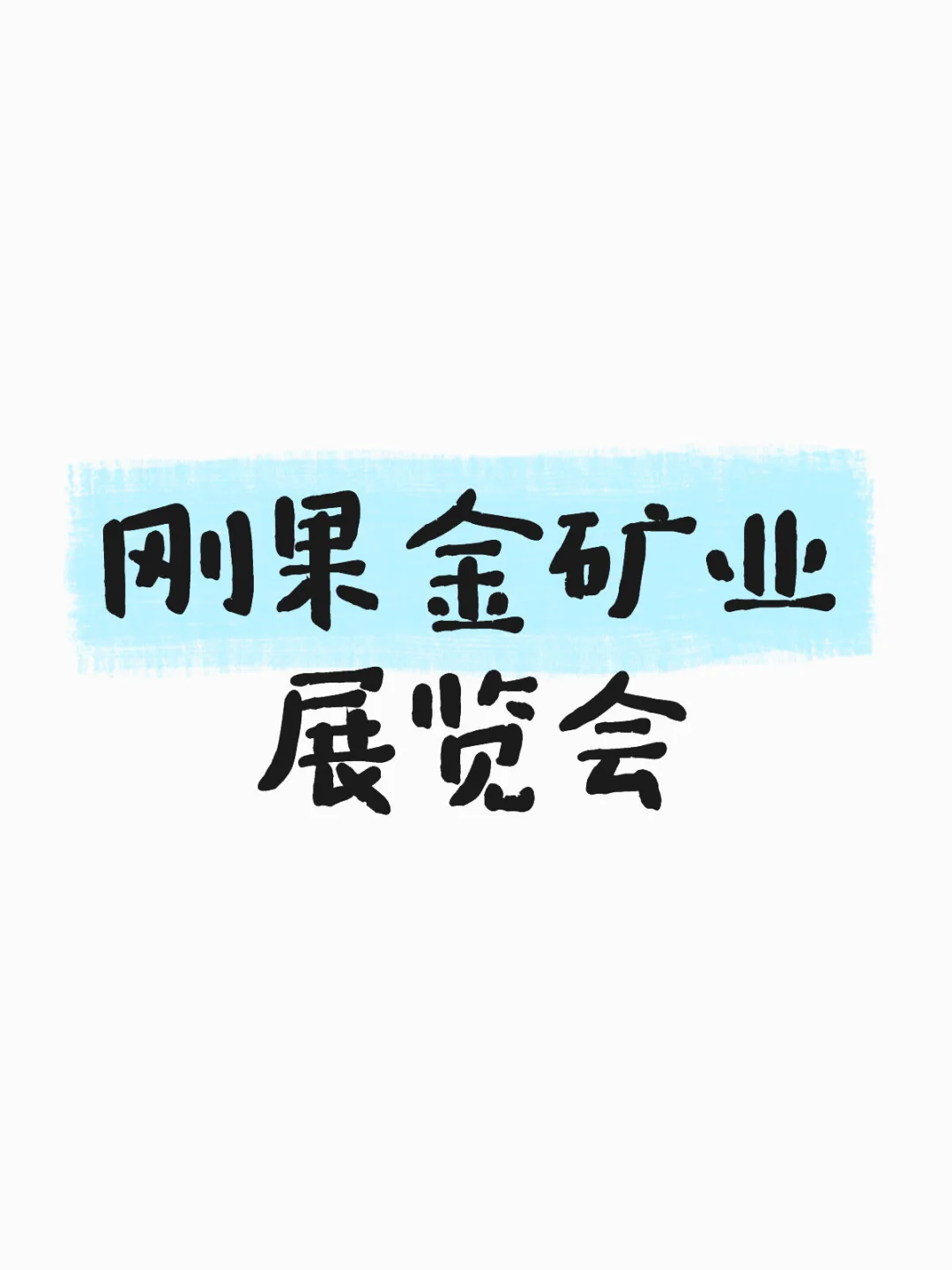 刚果金矿业展览会