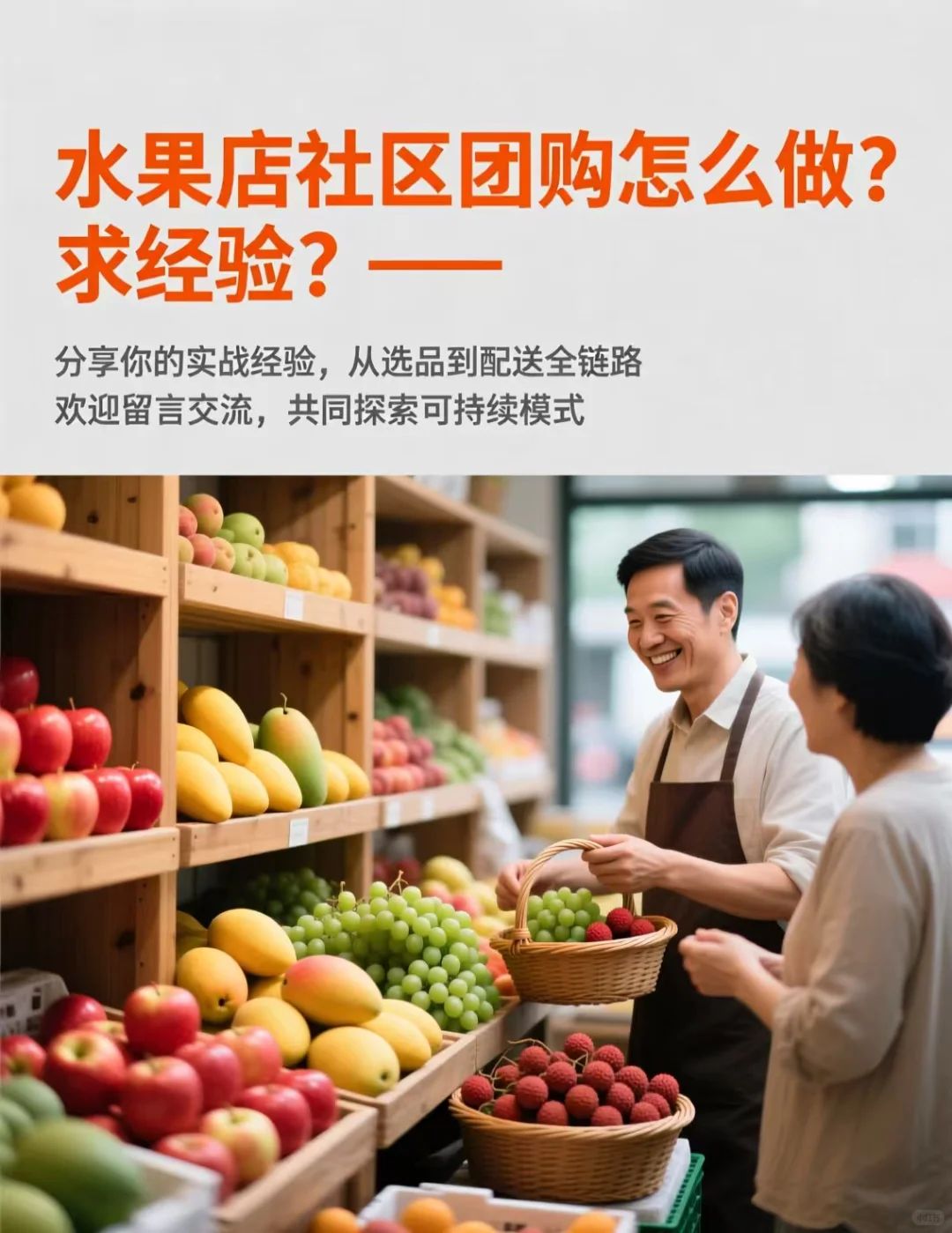 水果店社区团购怎么做？求经验?