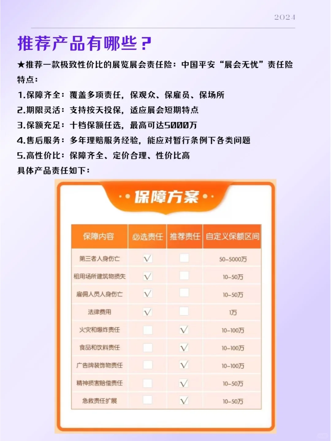 让展会无忧（保观众、保雇员、保场所）！