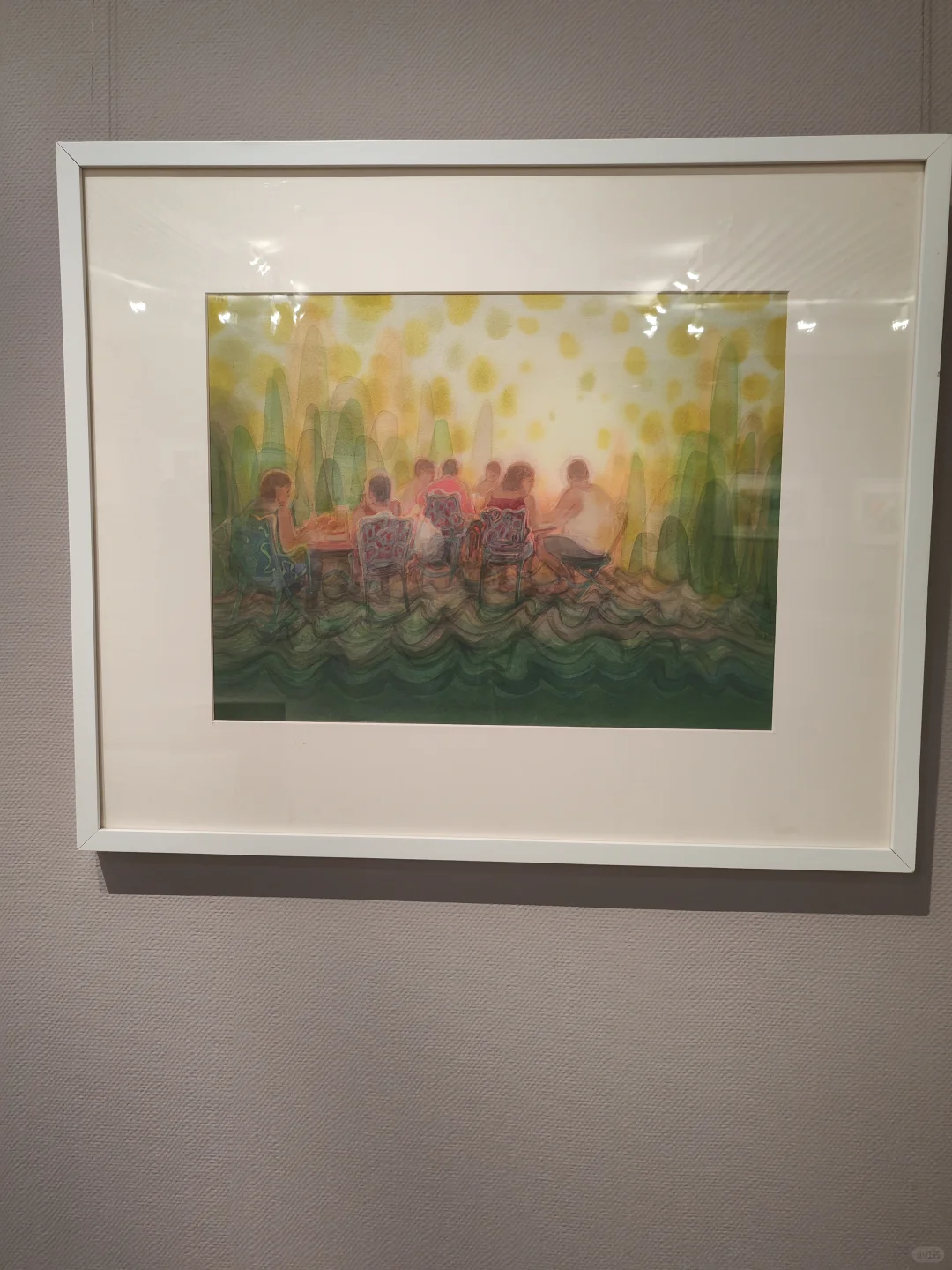 水彩展。