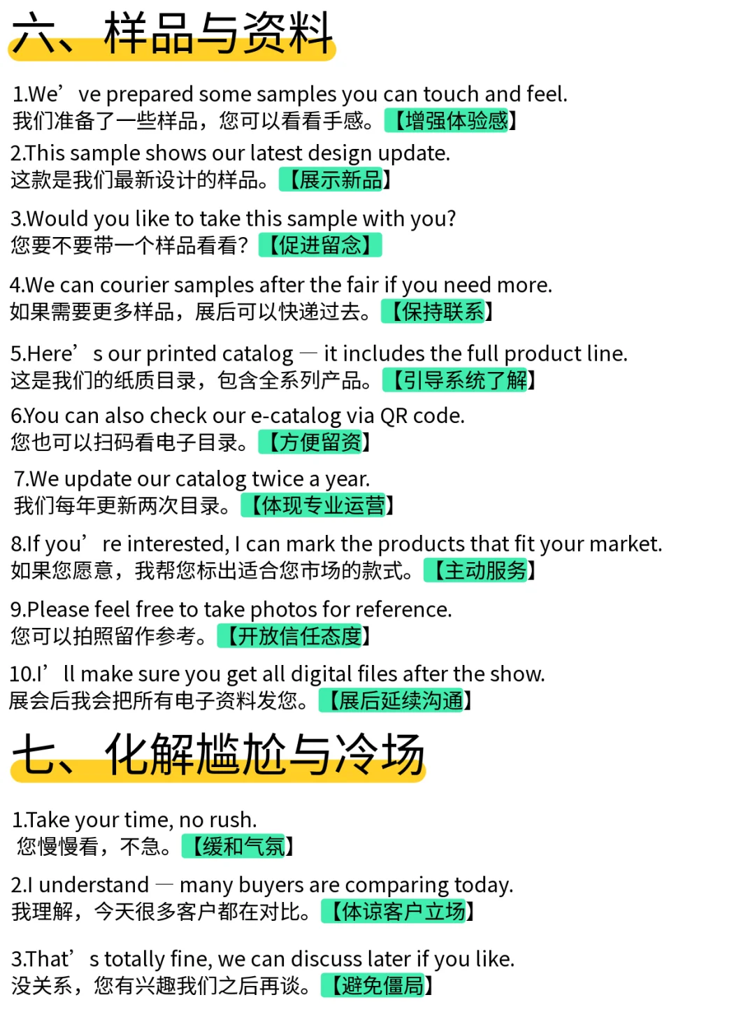 广交会万能话术100句 ➡️ 明天就能用