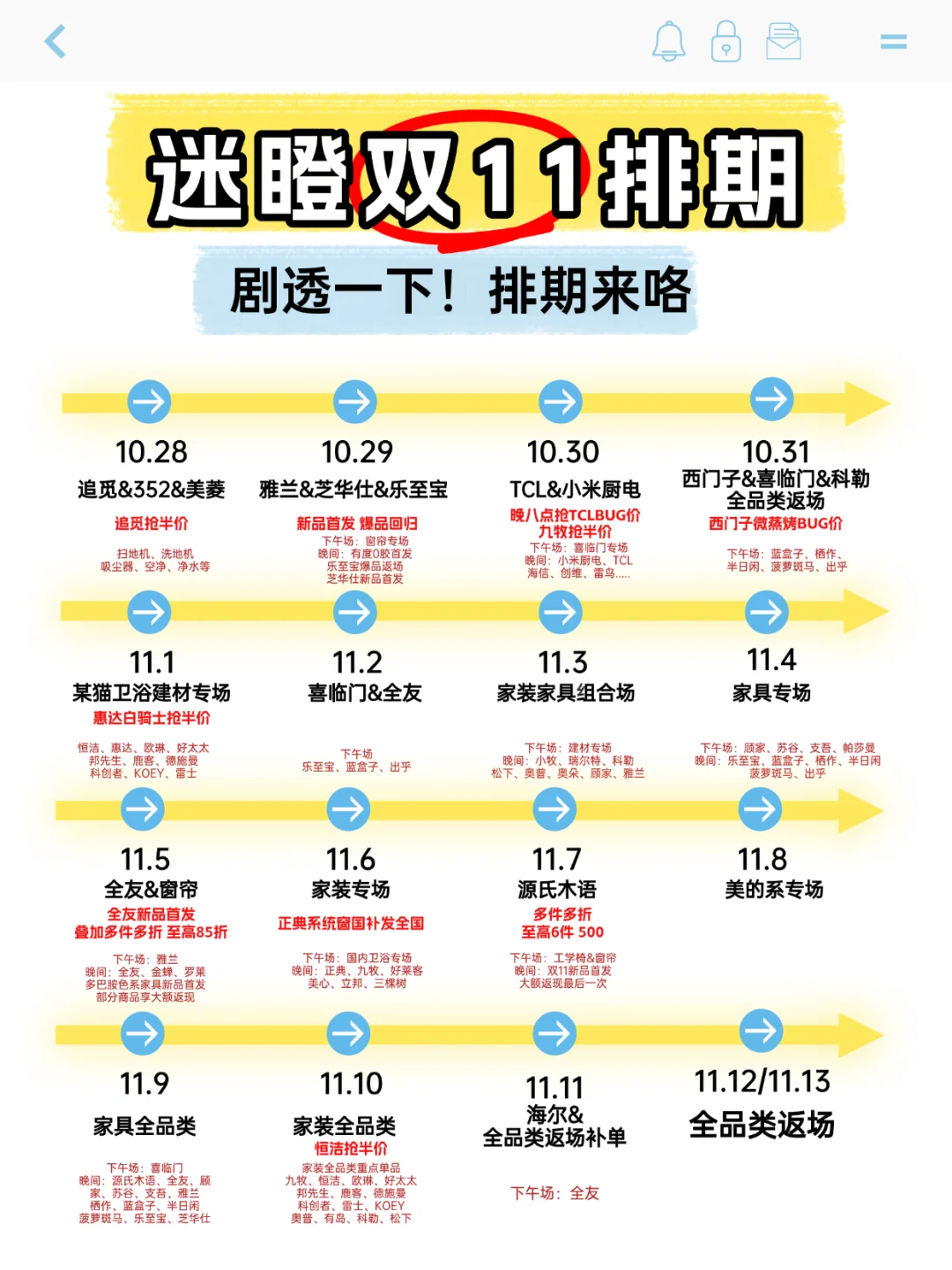 剧透一下！迷瞪双十一预告来了?