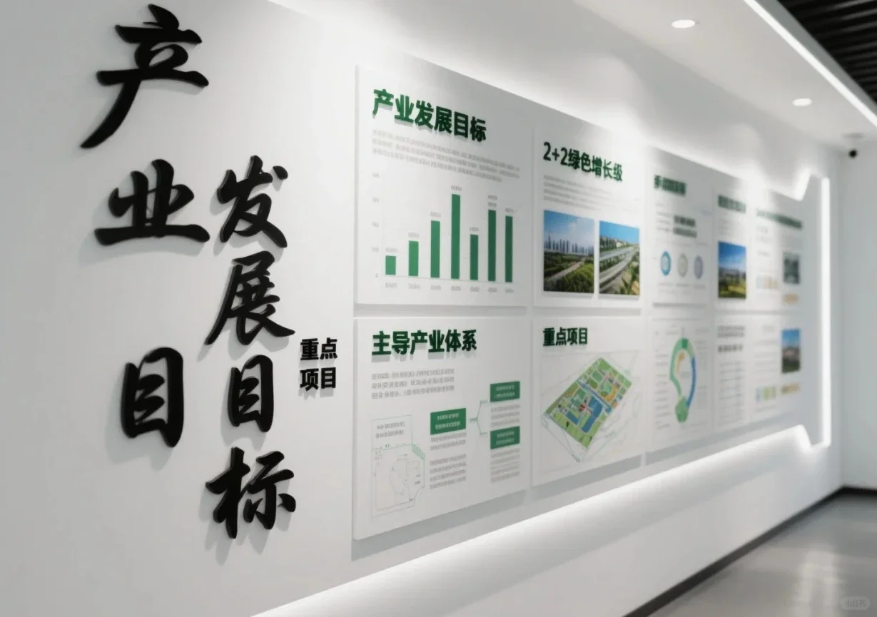 展厅文化墙设计参考｜产业展厅怎么讲故事