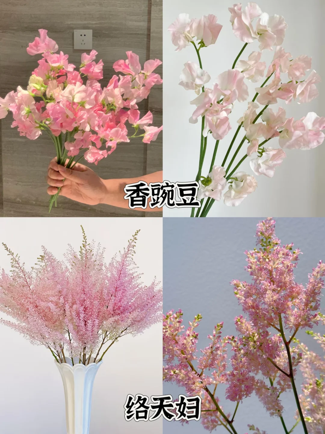 一下认识16种粉色花材，少女心动系列