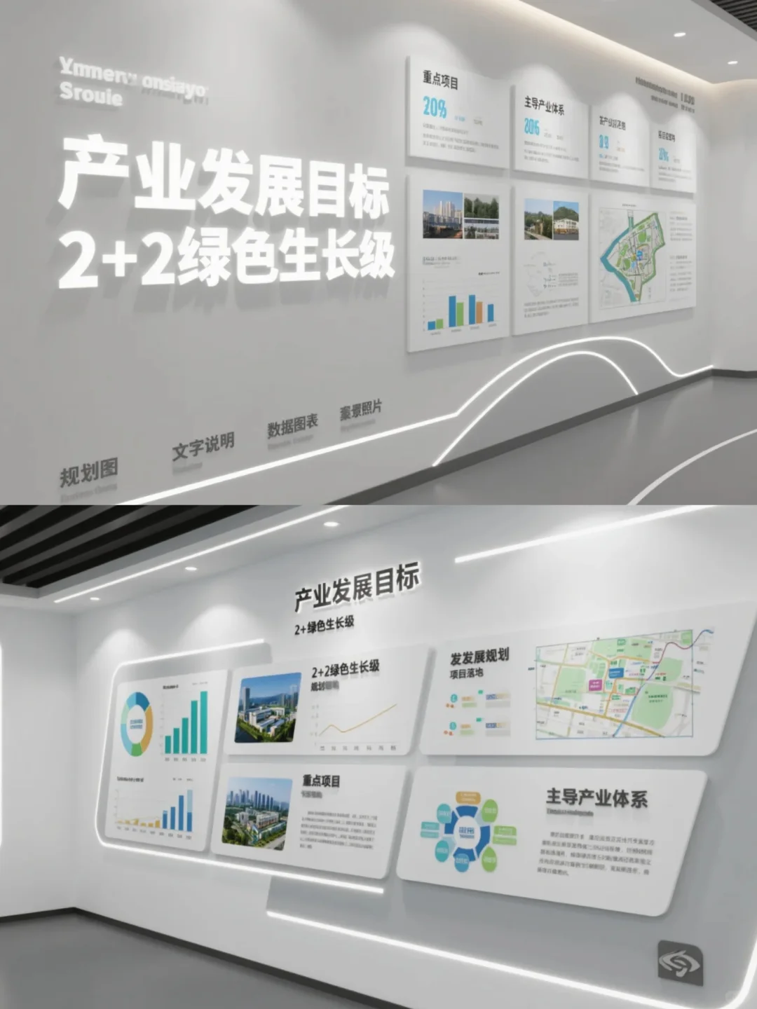 展厅文化墙设计参考｜产业展厅怎么讲故事