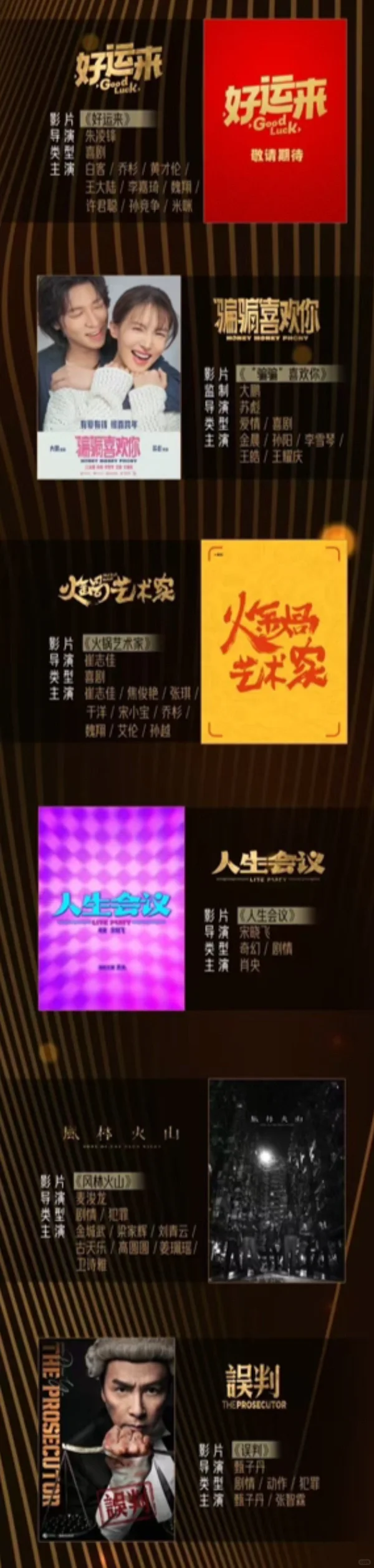 猫眼?? 片单 | 又是一年推介会 ‼️