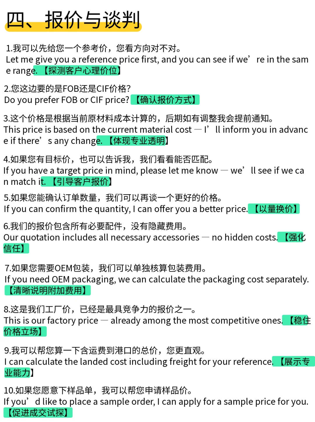 广交会万能话术100句 ➡️ 明天就能用