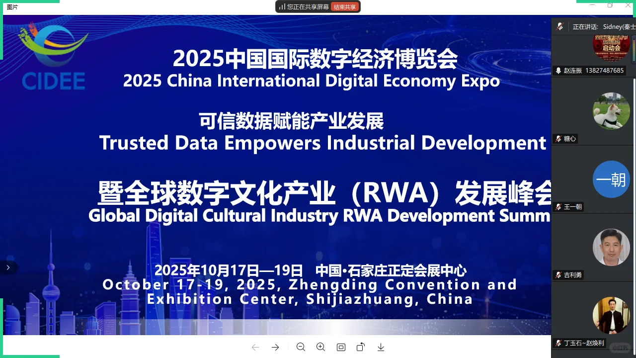 全球数字文化产业RWA发展峰会首次线上会议