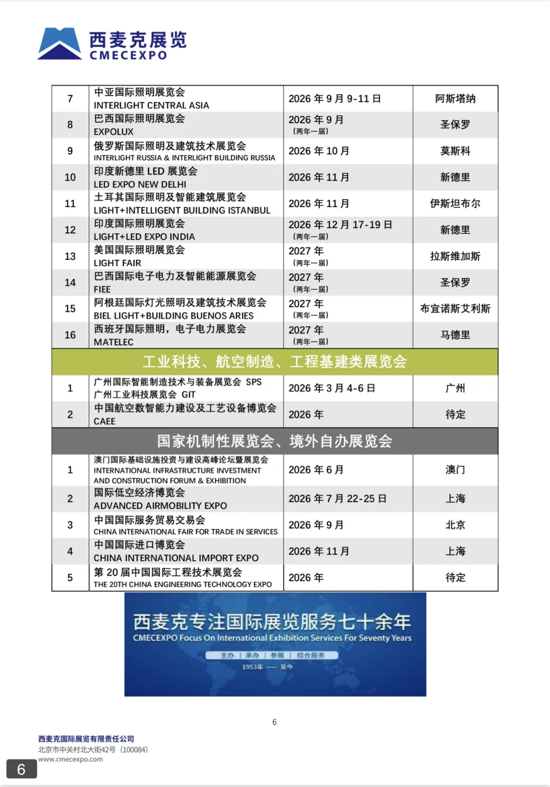2026年有哪些工业、机床类展会？