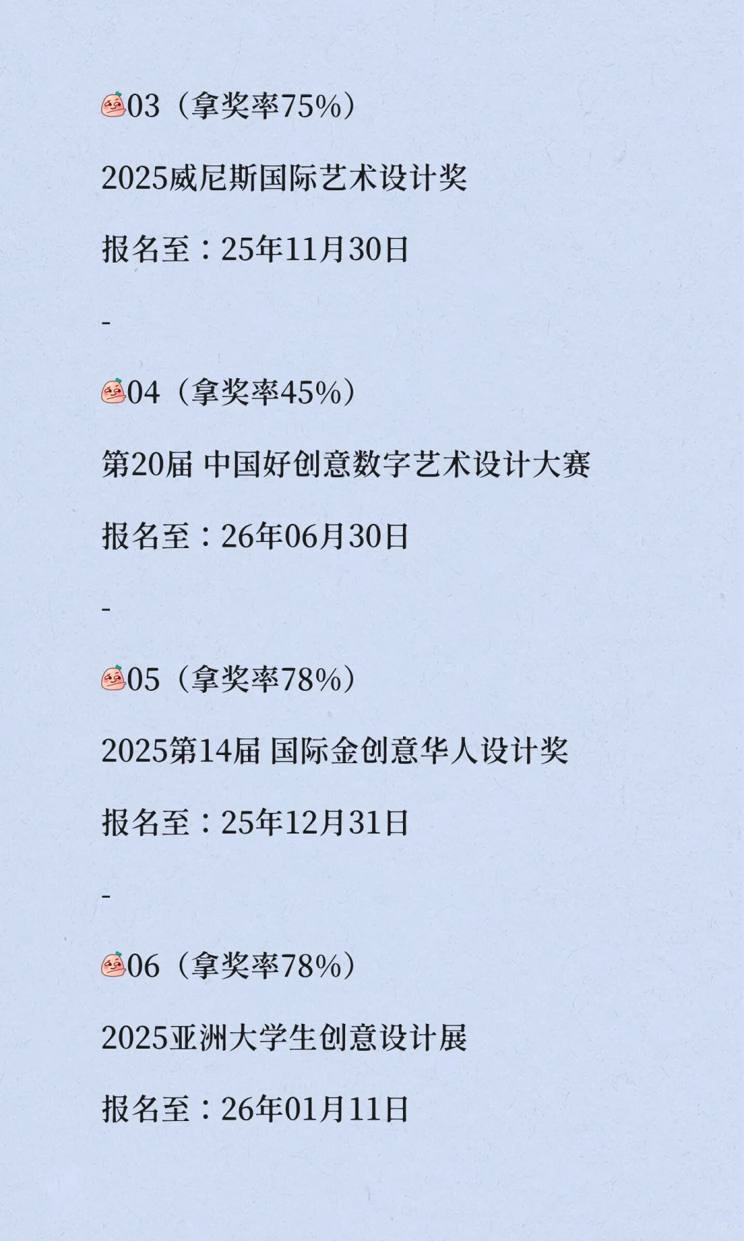 2025-2026相对容易拿奖的竞赛