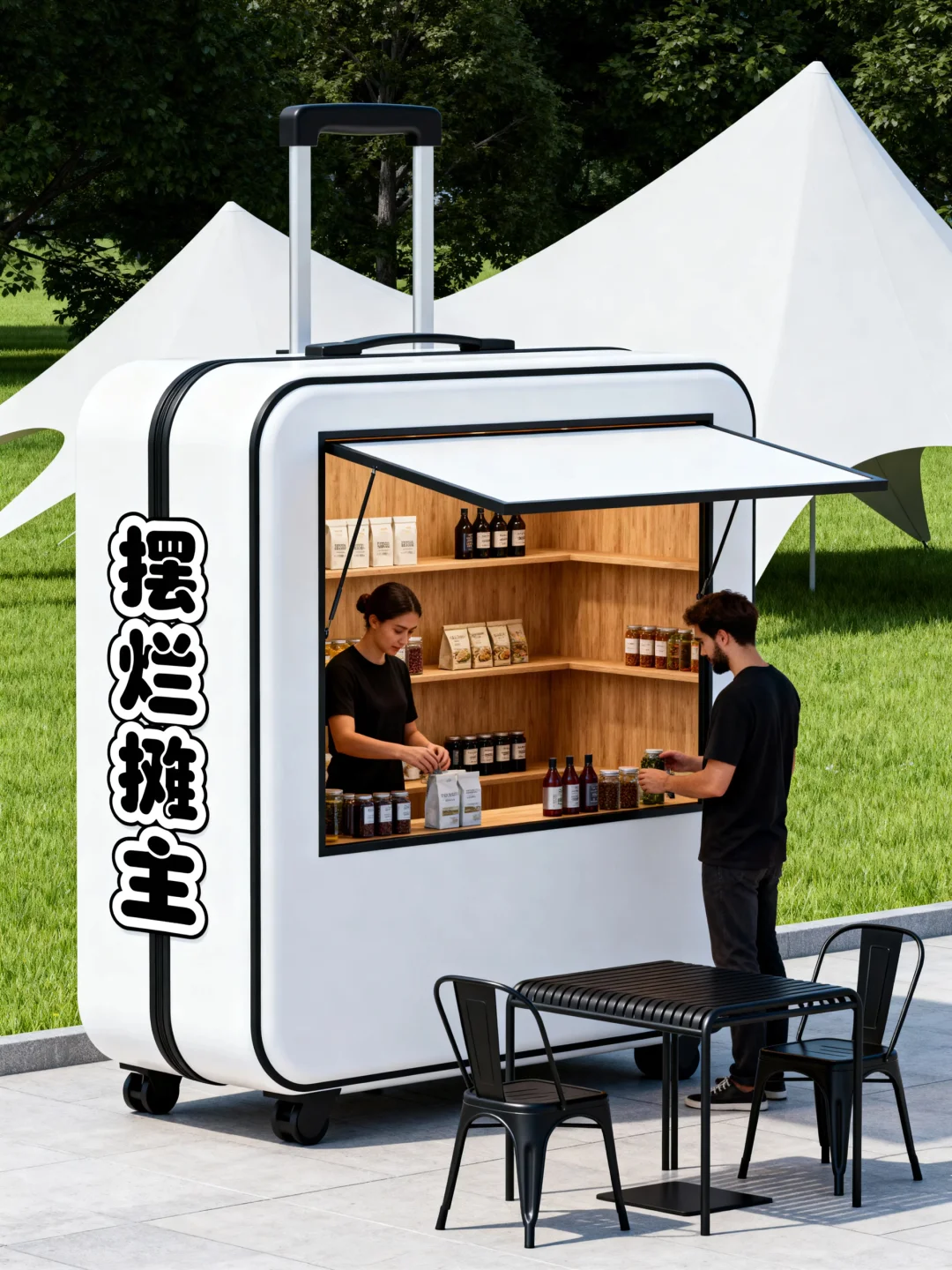 第一弹：双节同庆主题市集摊位⛺️一起摆摊吧