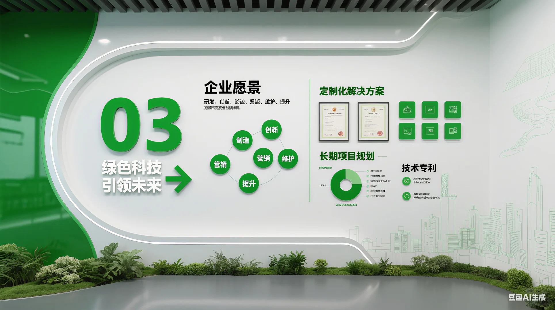 这个绿色企业展厅也太赞了吧！