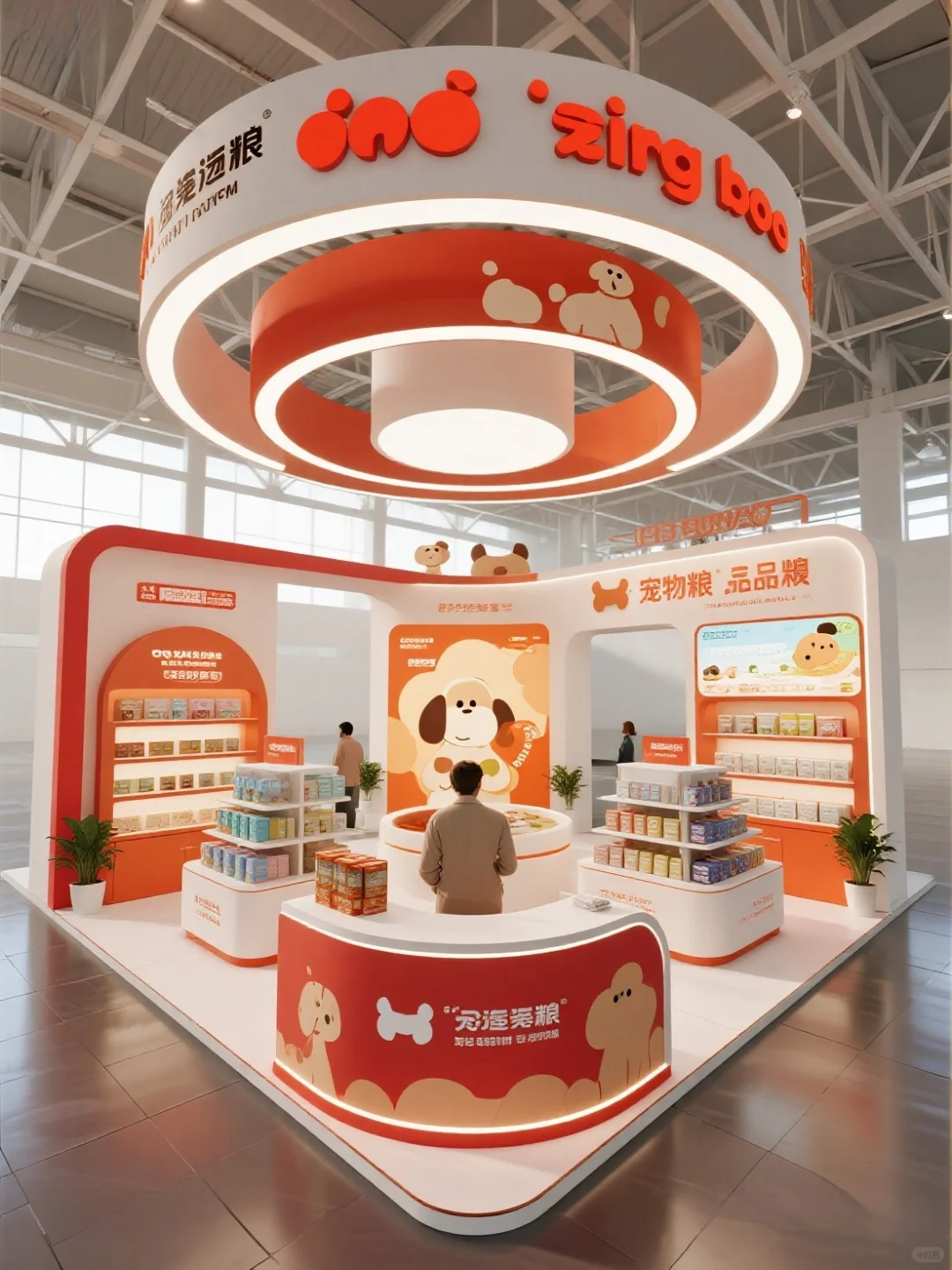 宠物粮展台｜被超可爱宠物展台设计萌化！