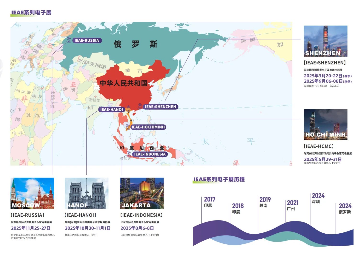 东南亚俄罗斯IEAE国际电子电器展排期表