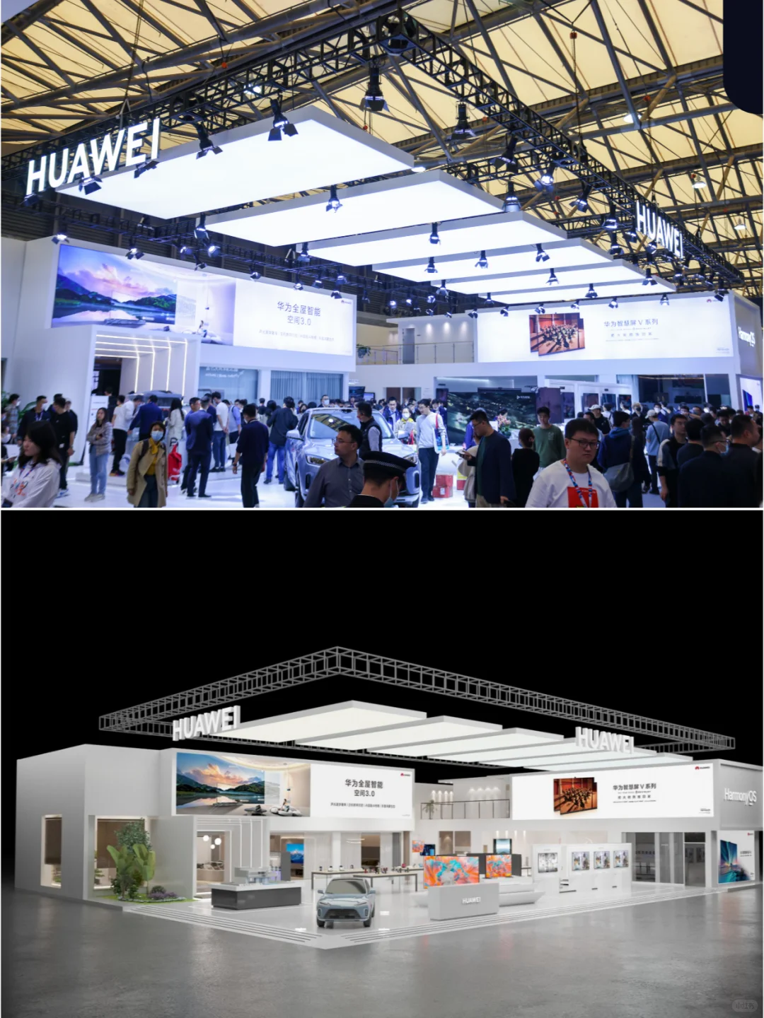 展会设计分享 | 清新蓝绿色系展台